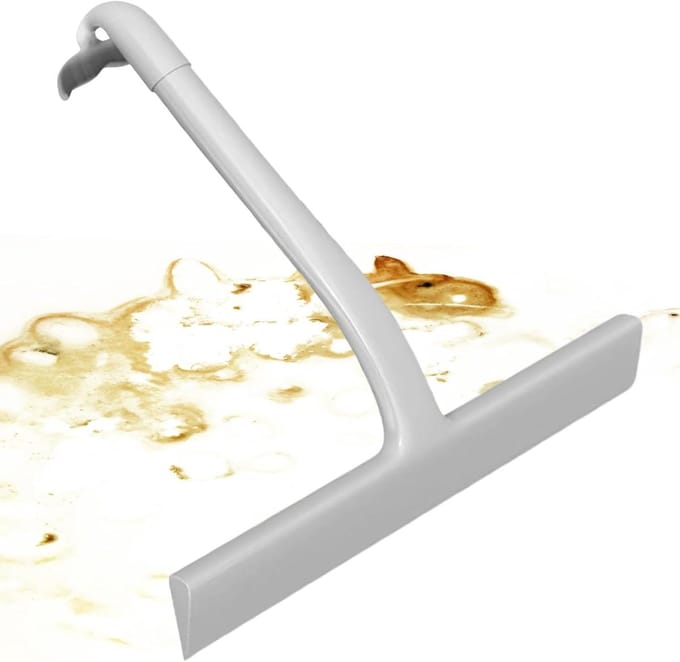 Douchewisser - Glastrekker Schraper - Glas Reinigen - Scheurvast Siliconen - Zie Beschrijving - Wit