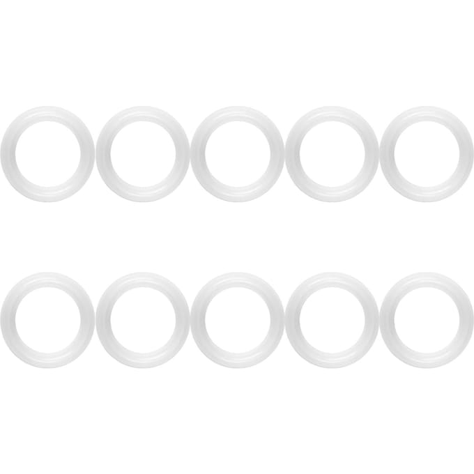 10 stuks set 1.5  Sanitaire Klem Ferrule Siliconen Afdichtingsring Ring Onderlegring white