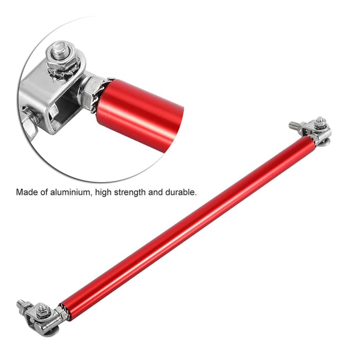 1 Paire 20cm Barre de Support d'Étrie de Pare-chocs Avant de Voiture Tige de Support de Modification de Voiture(rouge) red