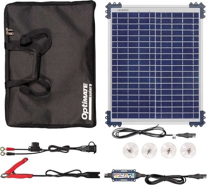 Zonne-Acculader - Druppellader Accu - Voertuig Accu - 6-Staps Laadprogramma - 20W 12V