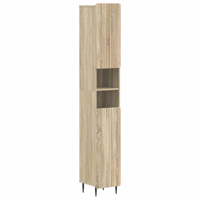 vidaXL - Badkamerkast - met - Open - Plank - ZWOLLE - Sonoma - Eiken