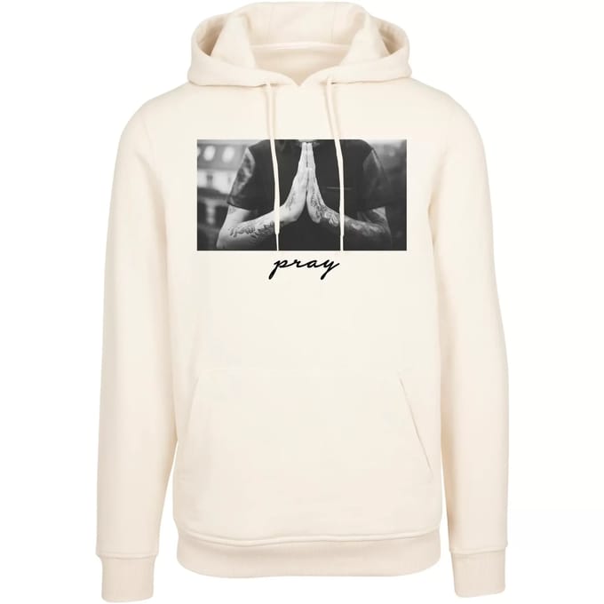 Mister Tee - Pray Hoodie/trui - XXL - Beige