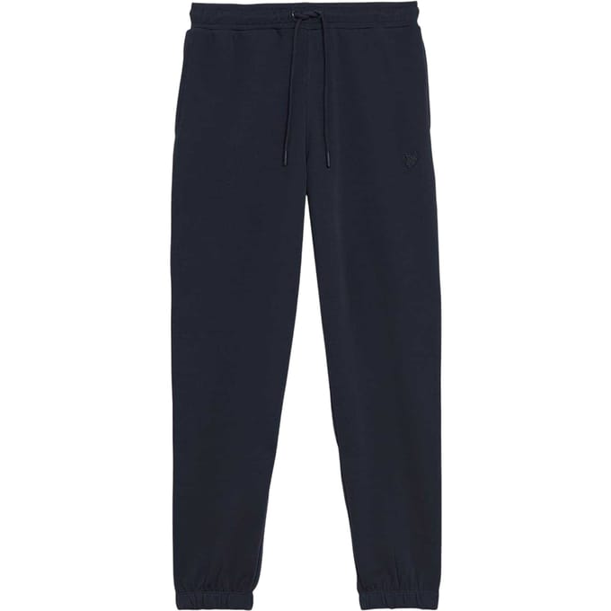 Lyle & Scott Heren Fleece Logo Joggingbroek (Donkerblauw)
