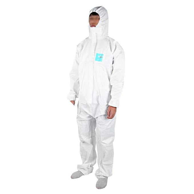 Combinaison de protection chimique antistatique ignifugée MC2000T(L) white