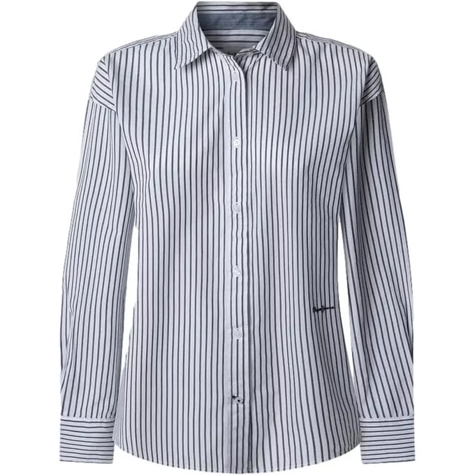 Pepe Jeans Clem Overhemd Met Lange Mouwen Blauw S Vrouw