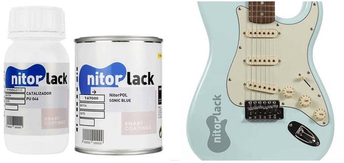 NitorLACK N167000108 NitorPOL Polyurethaanlak Sonic Blue – 500 ml + 250 ml Verharder