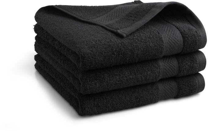 Katoenen handdoek - 3 stuks - 50x100 - zwart