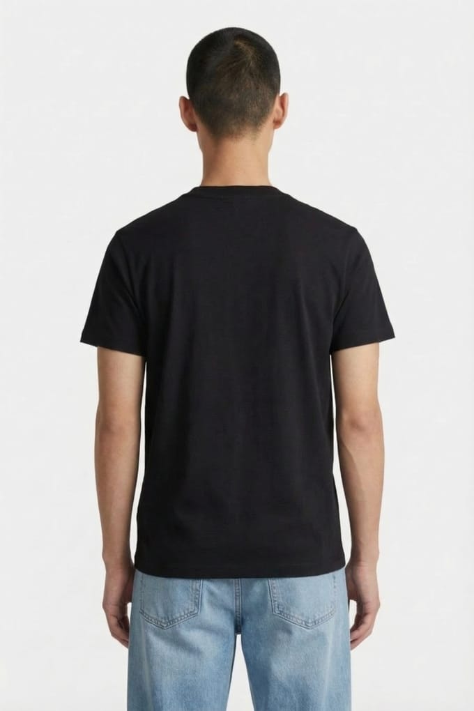 Karl Lagerfeld Black Klj Slim Reflective Tee Taglia: M | Magliette basic Outlet | Uomo
