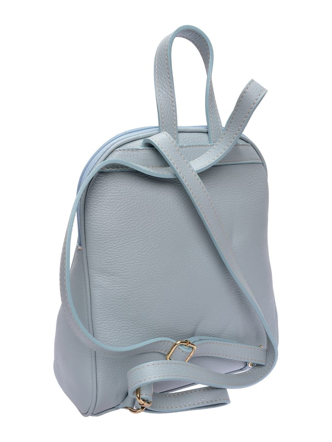 Anna Luchini Turquoise Rundleer Tas