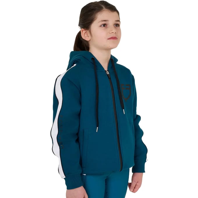 Gemonteerde fleece met capuchon voor meisjes Equestro