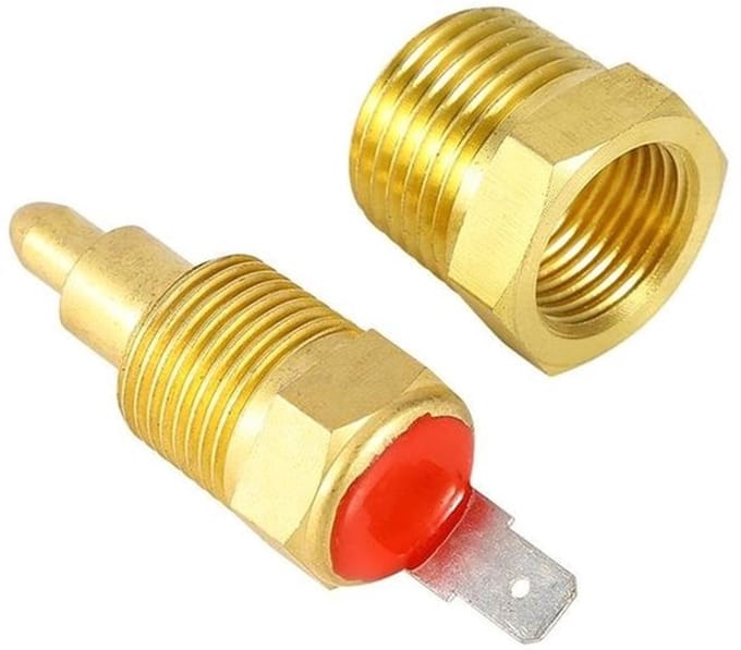 Thermostaat Temperatuurschakelaar Koelventilator Elektromotor - 185/175 Graden met 3/8 Inch Schroefdraad