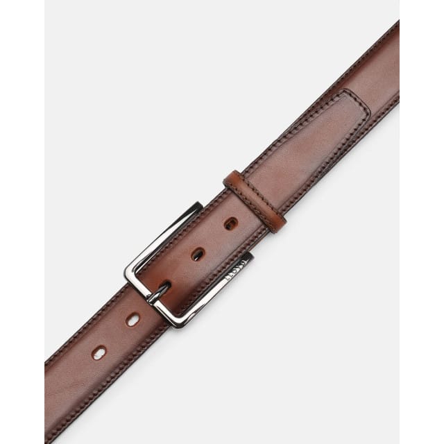 LLOYD Leren Riem Men's Leather Belt W100 Whisky Bruine