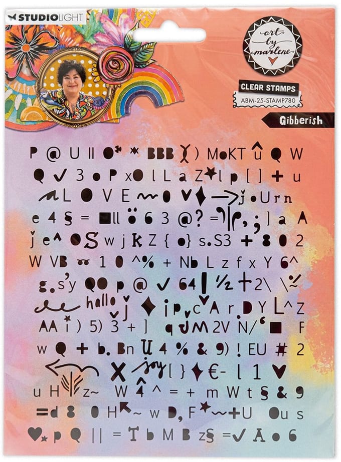 Clear stamp ABM 25 collection - Gibberish nr. 780