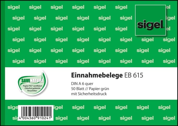 EB615 - 50 sheets - A6 - Green