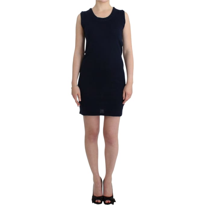 Mouwloze Gebreide Mini Jurk