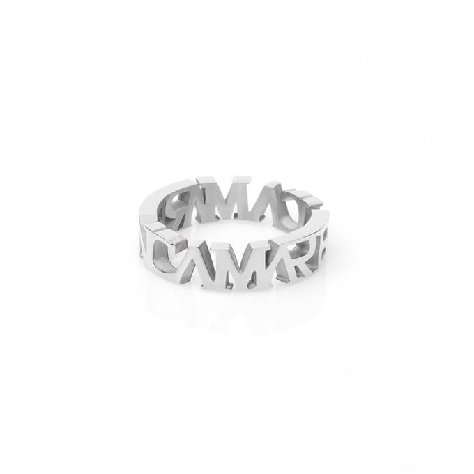 Marenca Zilveren Marenca Logo Heren Ring (M)