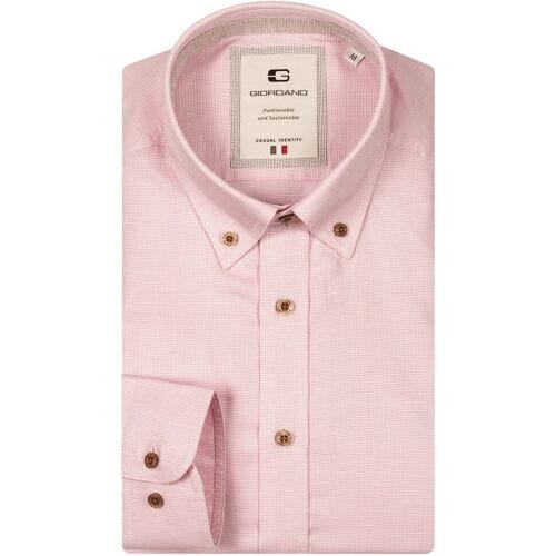 Giordano Overhemd Loretto Button Down Luxury Pinpoint Dobby Roze / male