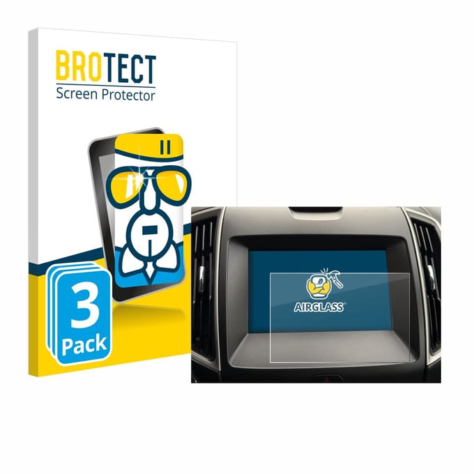 Screenprotector 3 Stuks voor Ford Galaxy Infotainment Sync 3 (2019) Beschermglas transparant