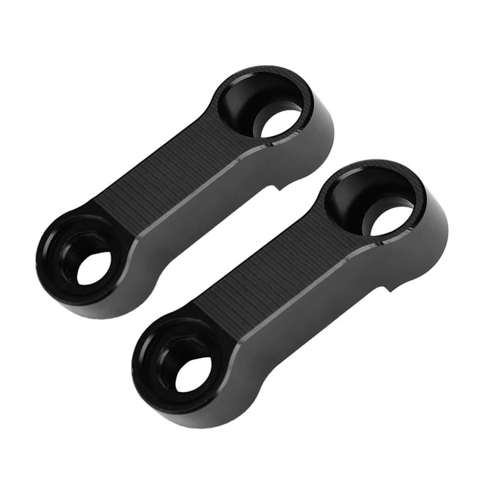 10 mm 8 mm motorfiets achteruitkijkspiegeladapterset Riser Mount Extender black