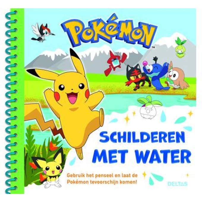 Deltas Pokemon Schilderen met water deel 1 (groen) Kleurboeken