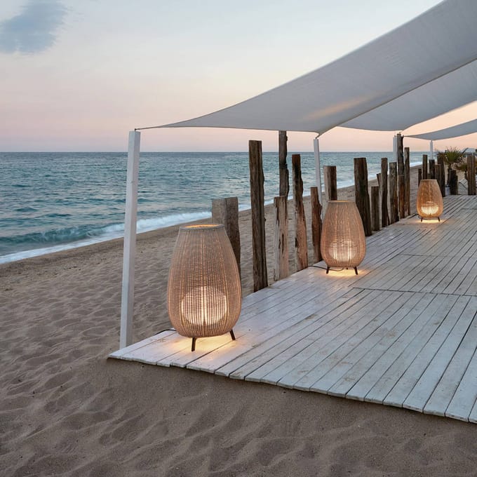 Bover Amphora 01 - Terraslamp, licht beige