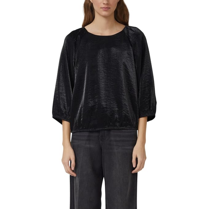 s.Oliver  Blouses Black Größe: 40 | Longsleeves Outlet | Damen | Schwarz