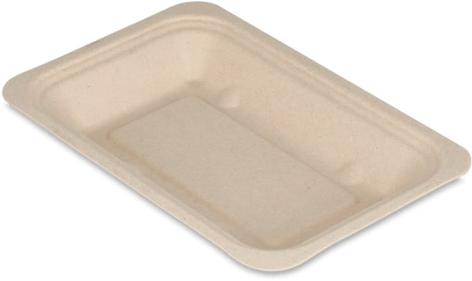 Snackschaaltje - V1 - Suikerriet - Plastic en PFAS-vrij - 500 stuks