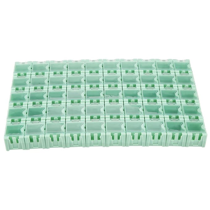 50 stuks Groene SMT SMD Container Doos Elektronische Componenten Mini Opbergdoos white