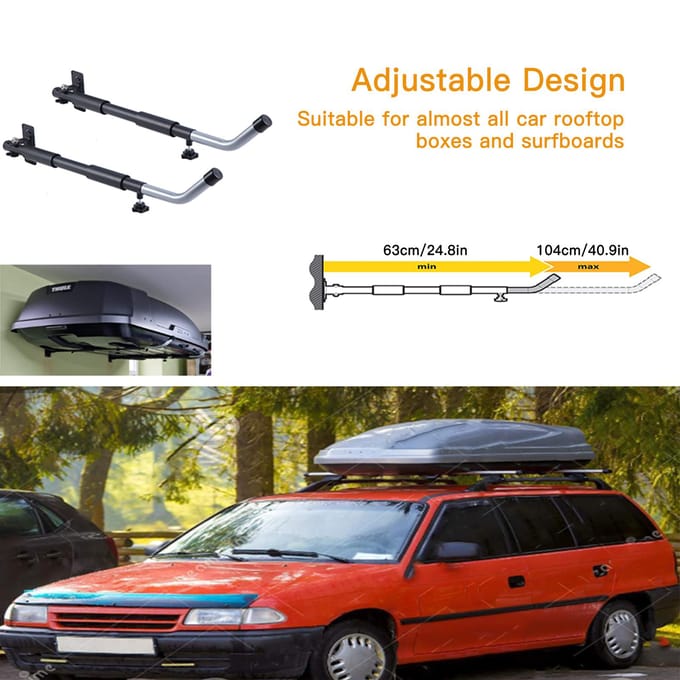 1 Paar Wandmontage Opbergrek voor Auto Dakdrager Koffer Paddleboard gray