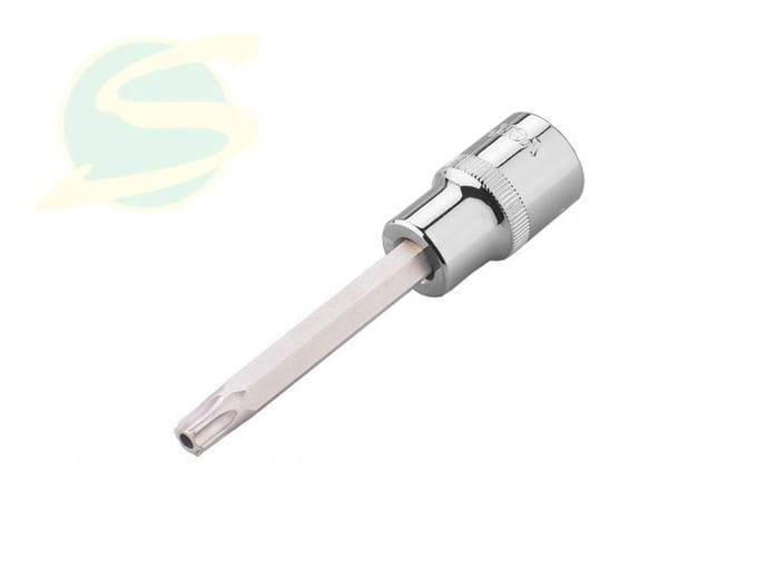 Verkatto Torx Dopdop 1/2" T45 met Gat, 100mm