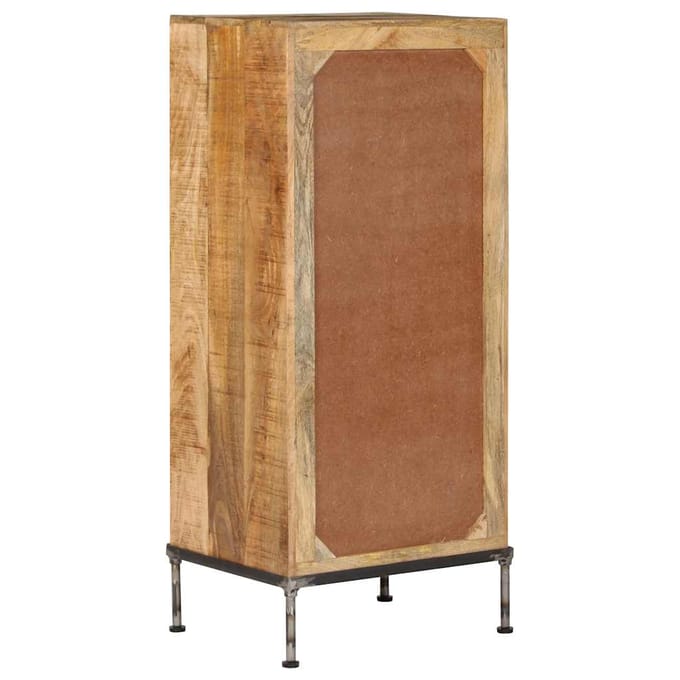 vidaXL - Ladekast - 45x35x106 - cm - massief - mangohout