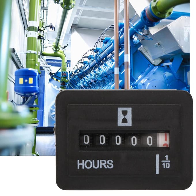 10 80V AC DC 99999,9 Uur Kwarts Urenteller voor Motor Generator Tijdtelling