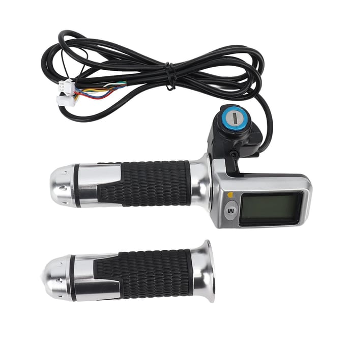36V 48V 500W Motor Borstelloze Controller en 802 Draaigas met LCD-display Elektrische Fiets black