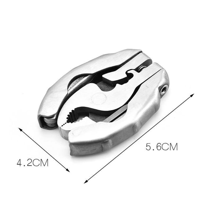 Pince Multifonction Outdoor Pince Pliante Mini Acier Inoxydable Pliante Tournevis Portables Outils de Camping Accessoires de Randonnée white