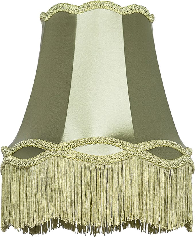 QAZQA granny - Retro Lampenkap - Ø 30 cm - Groen -