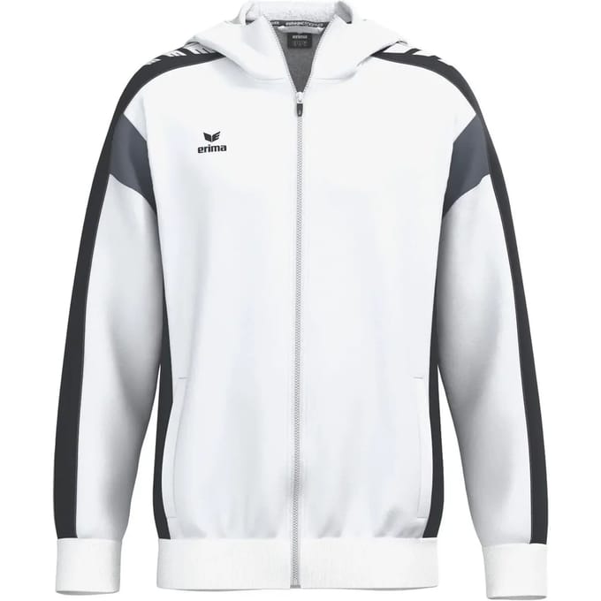 Erima Celebrate 125 Trainingsjack Met Capuchon Heren - Wit / Zwart | Maat: S