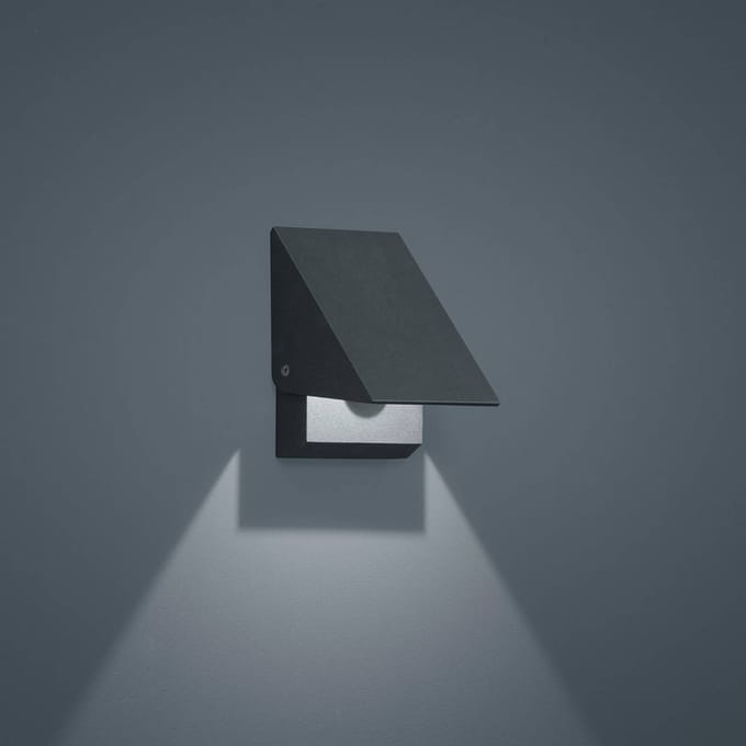 Helestra Free LED buitenwandlamp grafiet opening