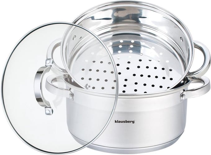 Klausberg 7144 - Stoompan - 3 delen - 24 cm - 5 liter