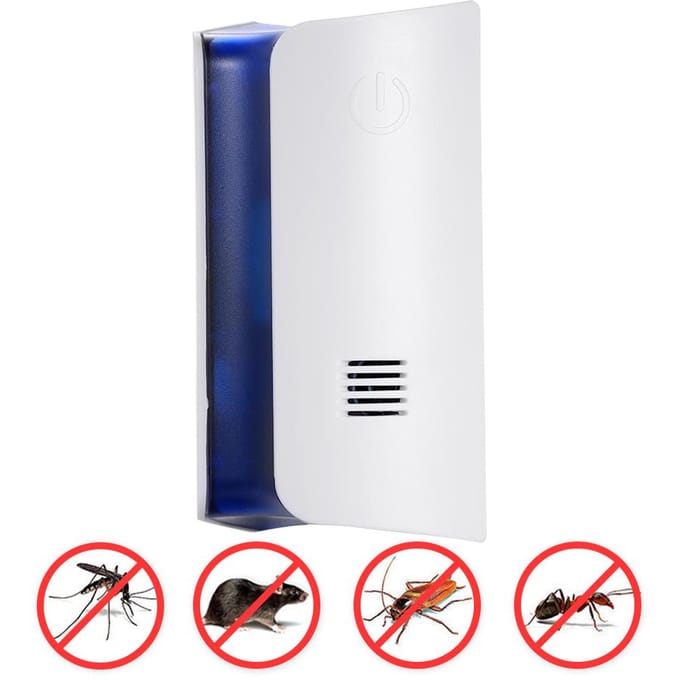 Répulsif antiparasitaire à ultrasons prise intérieure répulsif électronique anti-vermine insecte Bug US Plug white