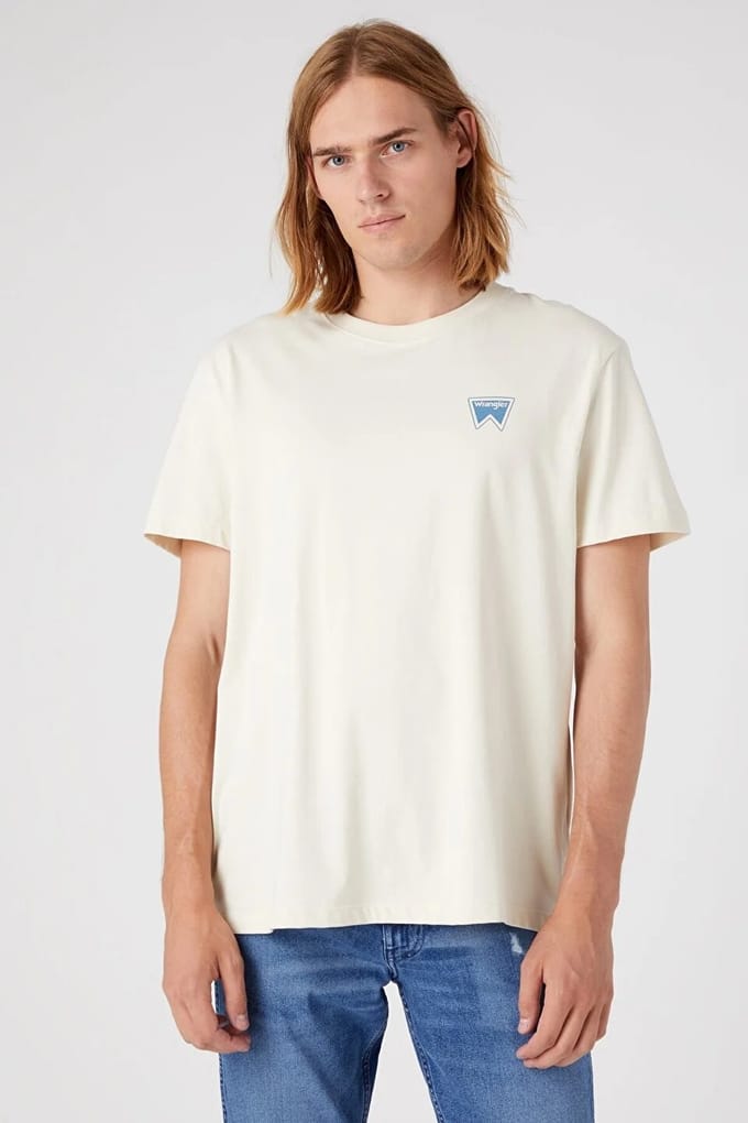 Wrangler - GRAPHIC TEE TURTLEDOVE - 3XL