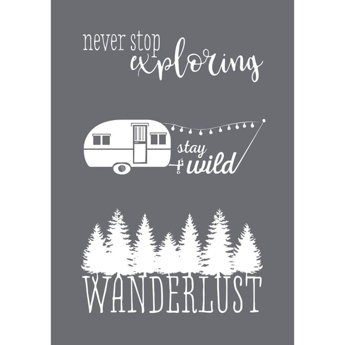 Sjabloon "Wanderlust" met Scraper