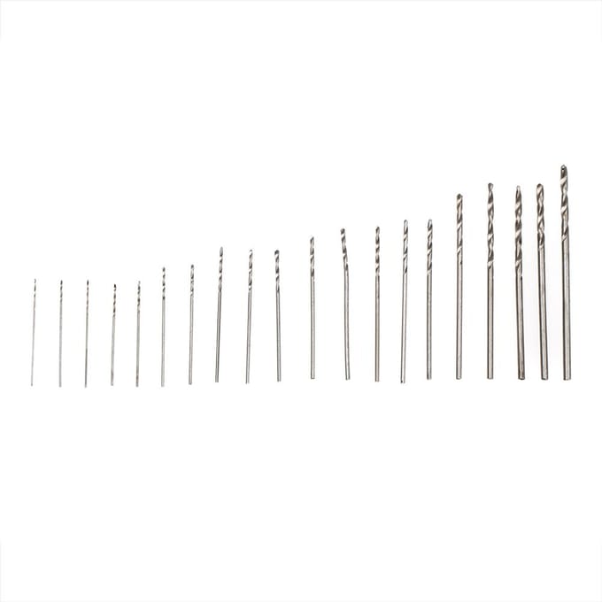 20-delige Mini HSS Boor Twist Snelstaal Kleine Set Voor Houtboren in Koffer