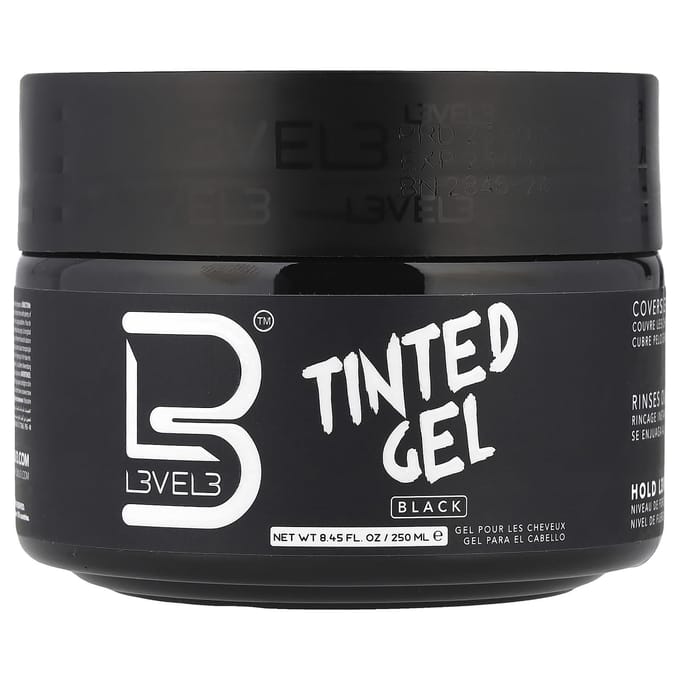 Niveau 3, Getinte Gel, Zwart, 250 ml(8.45 fl oz) black