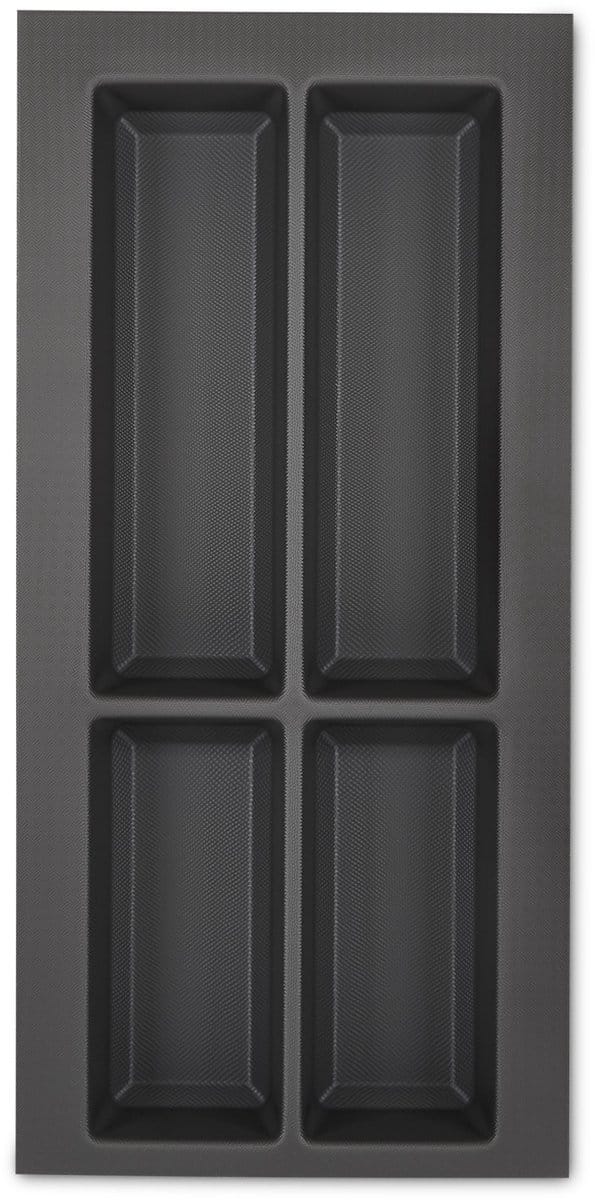 Orga-Box VII Bestekbak basaltgrijs 300 mm met Softtouch Oppervlak