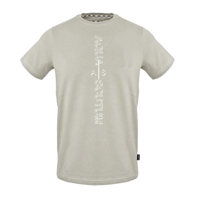 Aquascutum Heren Logo Crew Neck Regular T-shirt (Grijs)