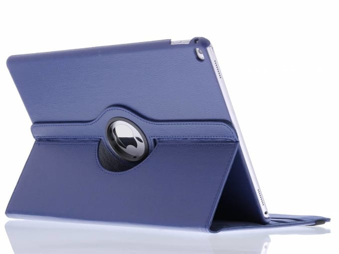 360° Draaibare Bookcase voor de Apple iPad Pro 12.9 (2015) - Donkerblauw