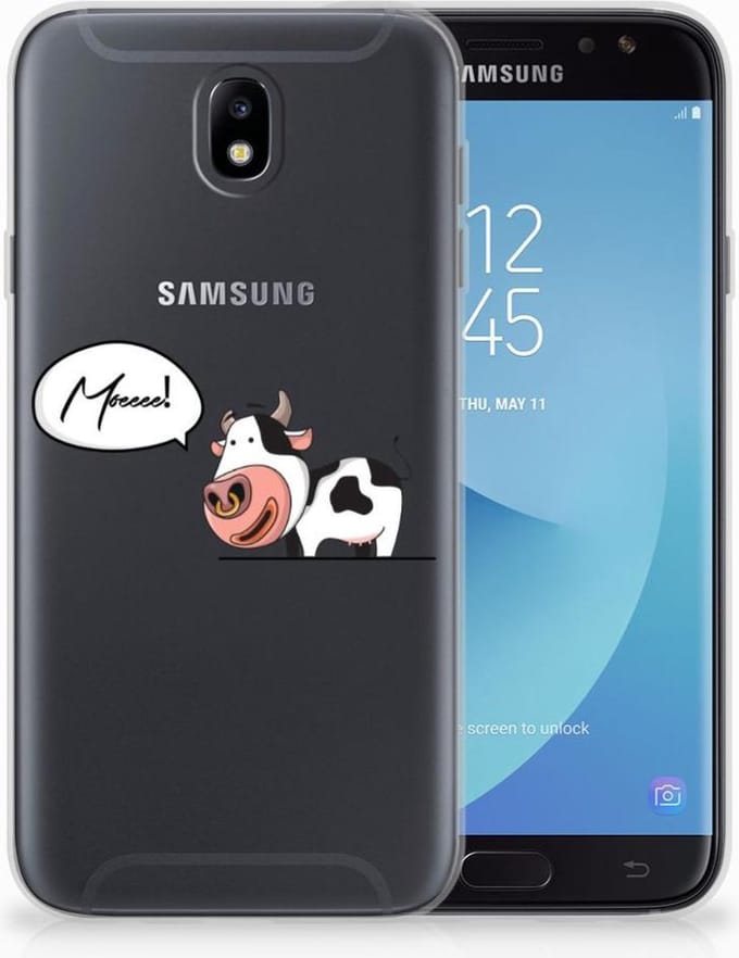 Samsung Galaxy J7 2017 | J7 Pro Telefoonhoesje met Naam Cheeky Cow