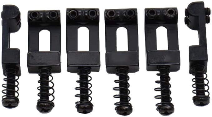 Göldo eenzelböckchen Strat zwart, HB spacing, 10,5mm, set - Gitaaronderdeel