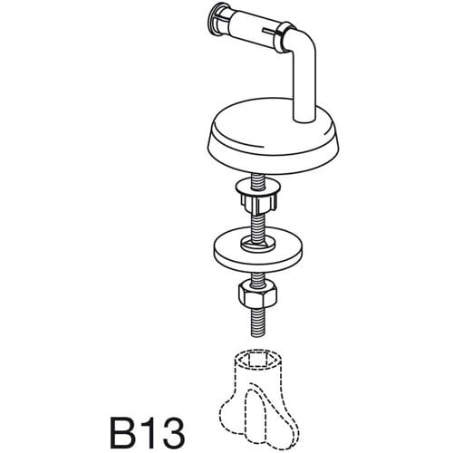 Pressalit universal hinge B13 B13P999