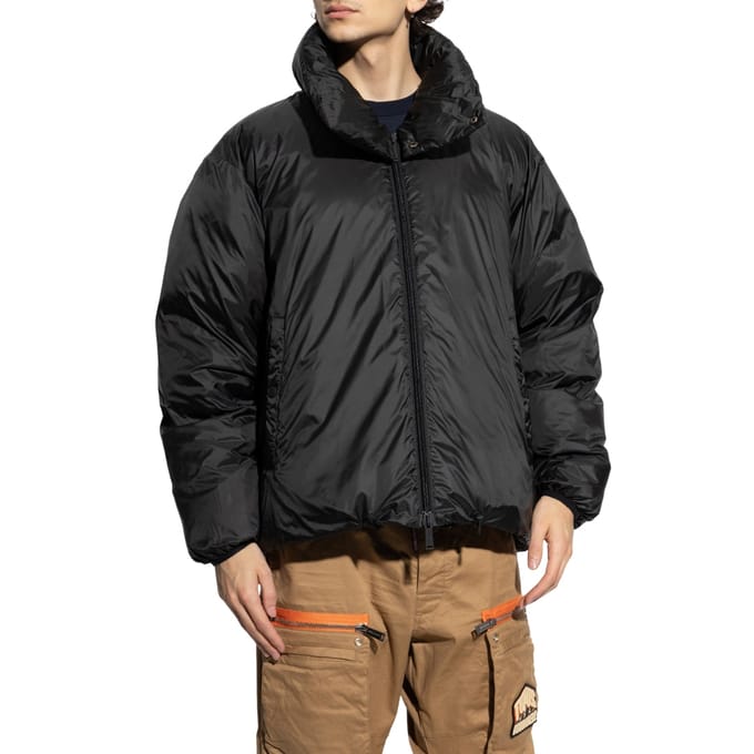Dsquared2 Effen Zwarte Pufferjas